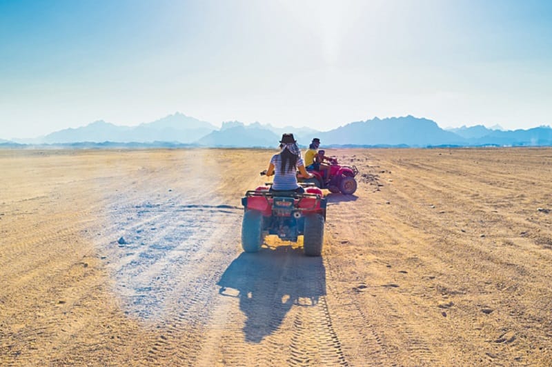 Evening quad bike ride in Marsa Alam